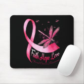 Faith Hope Love Draairy Breast Cancer Awareness Muismat (Met muis)