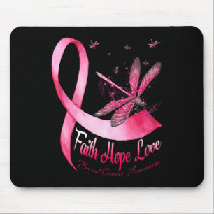 Faith Hope Love Draairy Breast Cancer Awareness Muismat