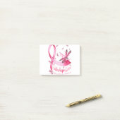 Faith Hope Love Dragonfly Pink Ribbon Breast Post-it® Notes (Op bureau)