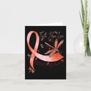 Faith Hope Love Dragonfly RSD CRPS Awareness Kaart