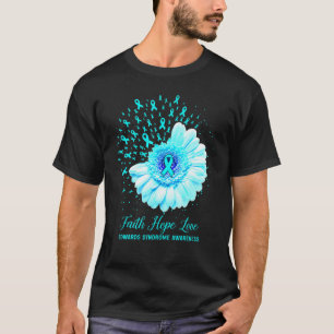Faith Hope Love Edwards Syndroom Awareness Survivo T-shirt