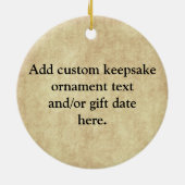 Faith Hope Love Elegant Bible Scripting Christelij Keramisch Ornament (Achterkant)