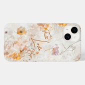 Faith Hope Love Elegant Floral Case-Mate iPhone Case (Achterkant (horizontaal))