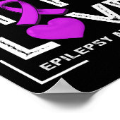 Faith Hope Love Epilepsy Awareness Poster (Hoek)