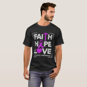 Faith Hope Love Epilepsy Awareness T-shirt (Voorkant volledig)