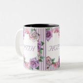 Faith Hope Love Floral Mok (Voorkant links)