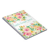 Faith Hope Love | Floral notebook (80 pagina's) Notitieboek (Rechterzijde)