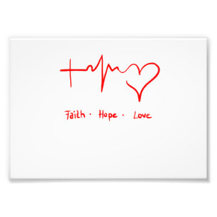 Faith Hope Love Foto Afdruk