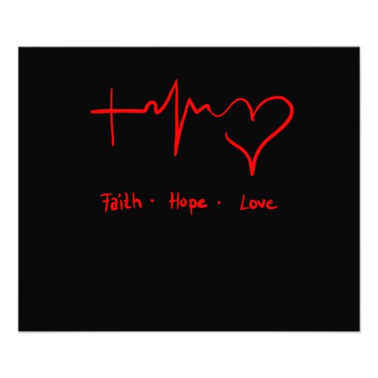 Faith Hope Love Foto Afdruk (Voorkant)