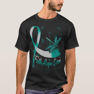 Faith Hope Love Fragile X Syndroom Awareness Drago T-shirt