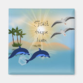 Faith Hope Love Fridge Magnet (Voorkant)