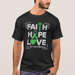 Faith Hope Love Galweg Kanker Bewustzijn T Shirt