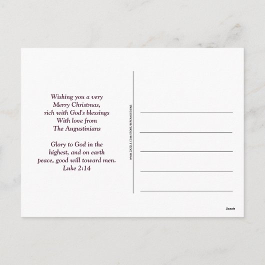 FAITH HOPE LOVE Glitter Christelijke kerst Feestdagenkaart (Achterkant)