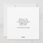 FAITH HOPE LOVE Glitter Christelijke kerst Feestdagenkaart (Achterkant)