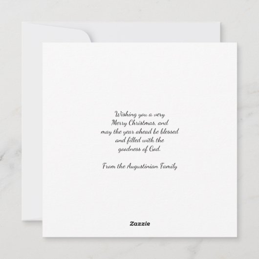 FAITH HOPE LOVE Glitter Christelijke kerst Feestdagenkaart (Achterkant)