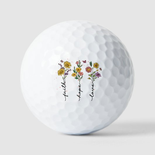 Faith-Hope-Love Golfballen (Voorkant)