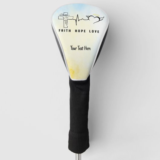 Faith Hope Love Golfheadcover (Voorkant)