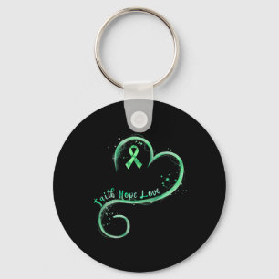 Faith Hope Love Green Ribbon Mental Health Awarene Sleutelhanger
