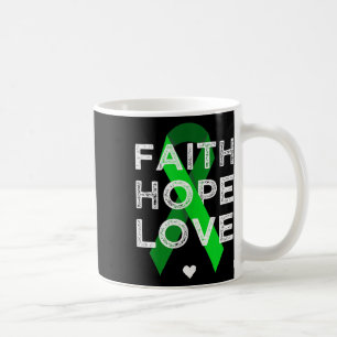 Faith Hope Love Green Ribbon Shirt Mental Health A Koffiemok