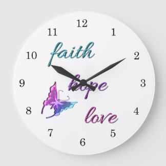 Faith Hope Love Grote Klok