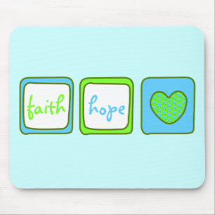 Faith Hope Love Heart 1 Corinthians 13:13 Muismat