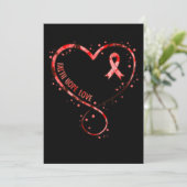 Faith Hope Love Heart Disease Awareness Survivor G Bedankkaart (Staand voorkant)