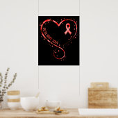 Faith Hope Love Heart Disease Awareness Survivor G Poster (Keuken)