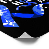 Faith Hope Love I Draag Blue for Alopecia Awarenes Poster (Hoek)