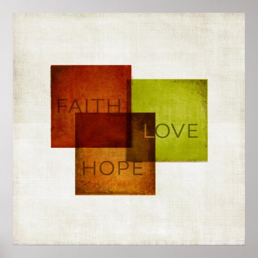 Faith, Hope, Love I Poster (Voorkant)