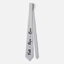 Faith Hope Love | Inspirational Men's Neck Tie Stropdas