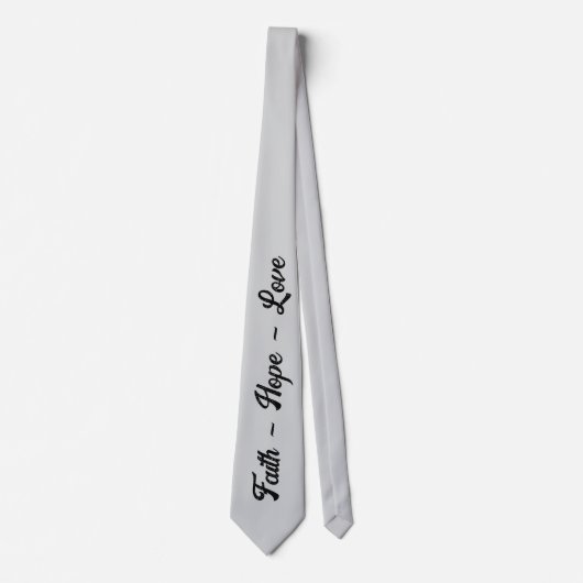 Faith Hope Love | Inspirational Men's Neck Tie Stropdas (Voorkant)