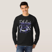Faith Hope Love Irritable Bowel Syndroeness T-shirt (Voorkant volledig)