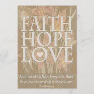 Faith, Hope, Love Kaart