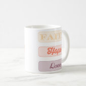 Faith, Hope, Love Koffiemok (Voorkant rechts)