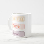 Faith, Hope, Love Koffiemok (Voorkant links)