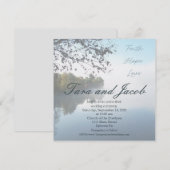 Faith, Hope, Love lake photo wedding invitation Kaart (Voorkant / Achterkant)