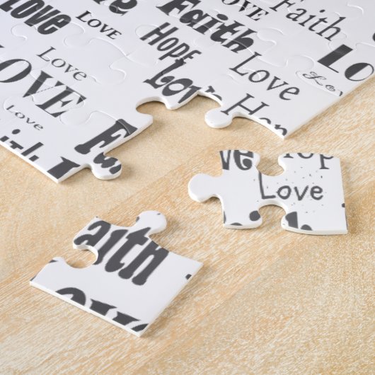 Faith Hope Love Legpuzzel (Zijkant)