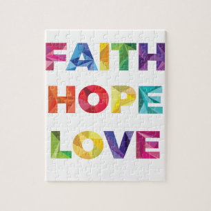 FAITH HOPE LOVE LEGPUZZEL