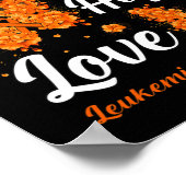 Faith Hope Love Leukemia Awareness Butterfly Poster (Hoek)