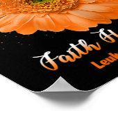 Faith Hope Love Leukemia Awareness Flower Be Stron Poster (Hoek)