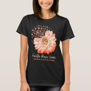 Faith Hope Love Leukemia Awareness Oranje Ribbon D T-shirt