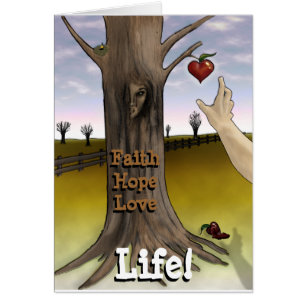 Faith Hope Love Life Card - Kleine Dingen Card