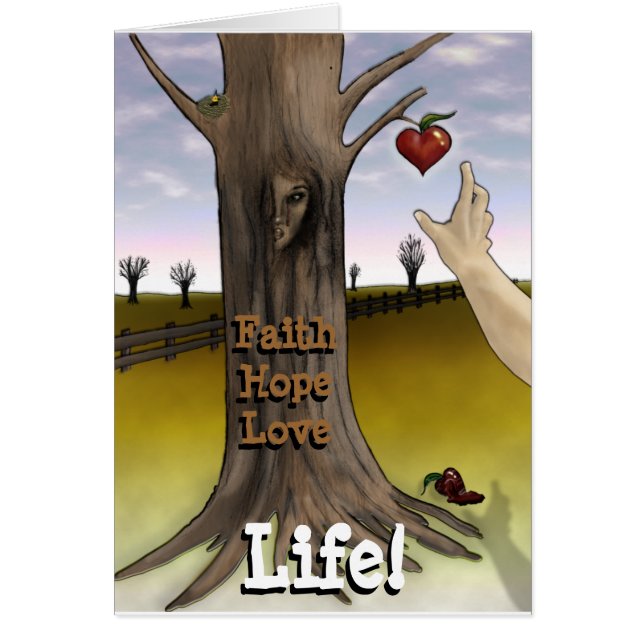 Faith Hope Love Life Card - Kleine Dingen Card (Voorkant)