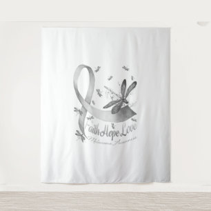 Faith Hope Love Melanoma Awareness Dragonfly Wandkleed