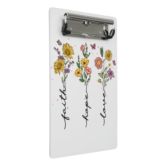 Faith-Hope-Love Mini Klembord (Schuin)