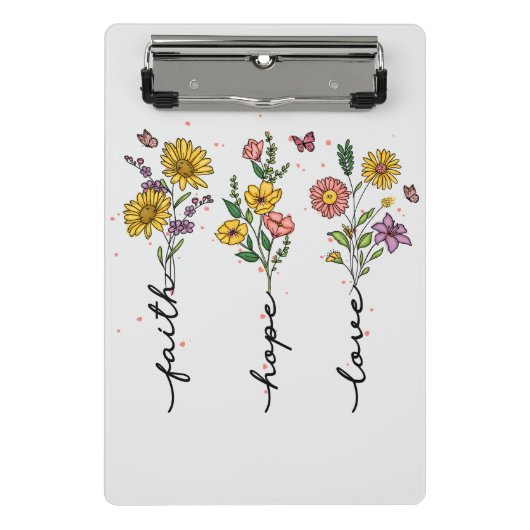 Faith-Hope-Love Mini Klembord (Voorkant)