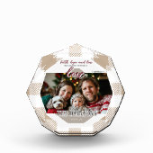 Faith Hope Love Modern Beige Family Fotoblokken (Voorkant)