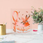 Faith Hope Love MS Awareness Dragonfly Acryl Bord (Huwelijk)