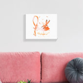 Faith Hope Love MS Awareness Dragonfly Canvas Afdruk (Insitu (Woonkamer))