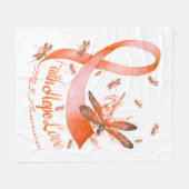 Faith Hope Love MS Awareness Dragonfly Fleece Deken (Voorkant (Horizontaal))